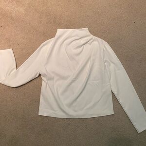 Zara white mock neck